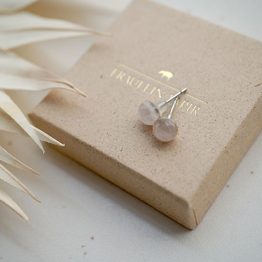 Ohrstecker Rosenquarz