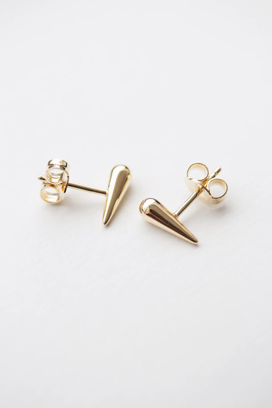 Ohrstecker goldener Tropfen