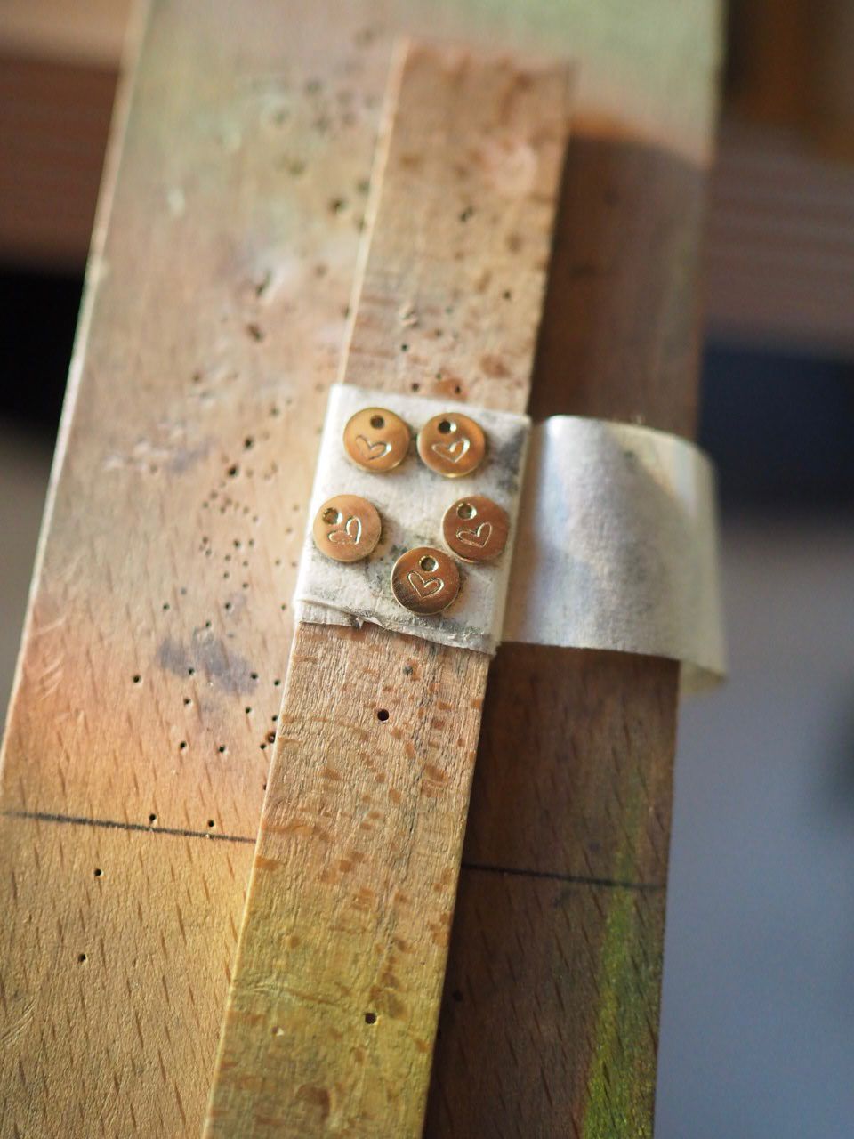 Mini Herz Charm 14 Karat Gold